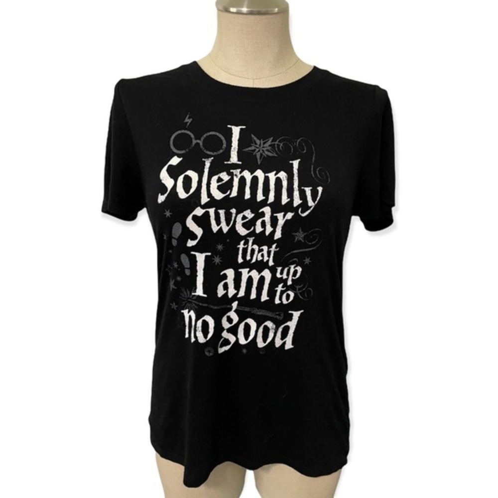 Harry Potter I Solemnly Swear That I Am Up To No Good Black Short Sleeve Shirt